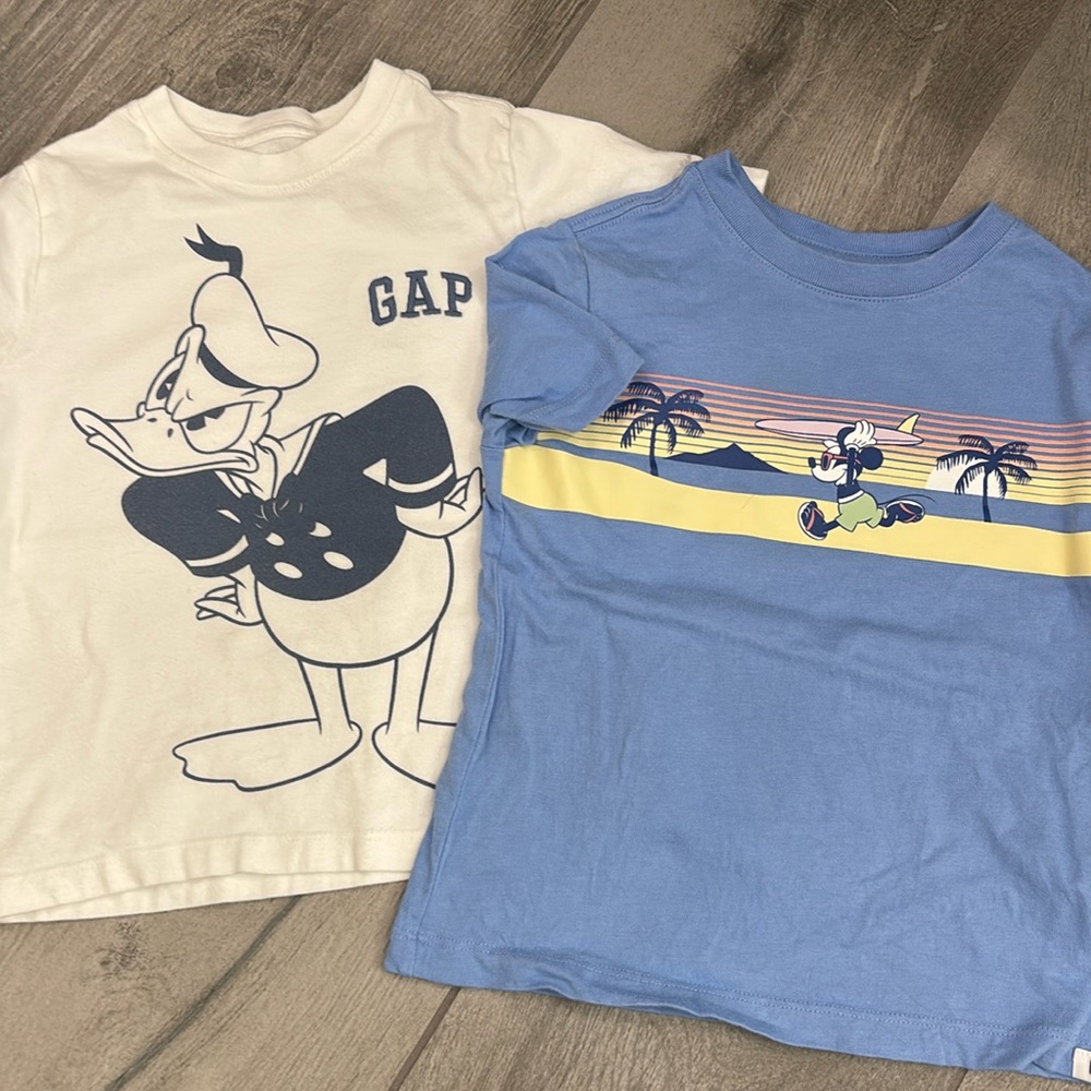 Two Disney BABY Gap size 4 T shirts